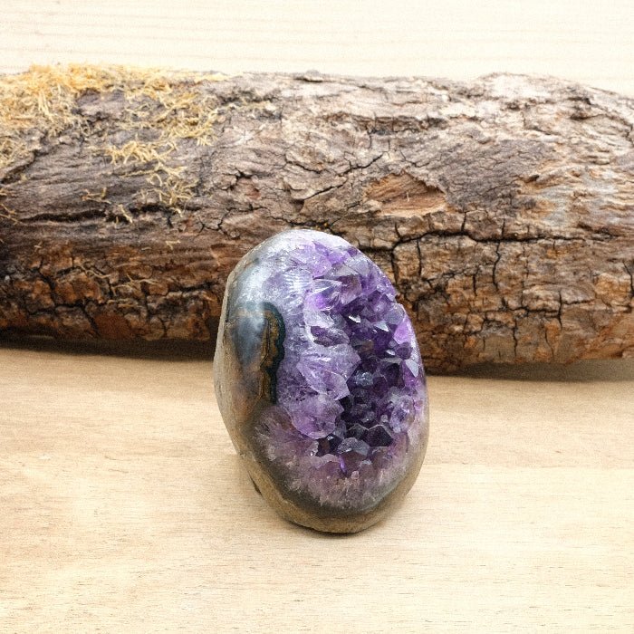 Géode d'Améthyste bords polis AAA - 298g n°430 - Nature Minérale