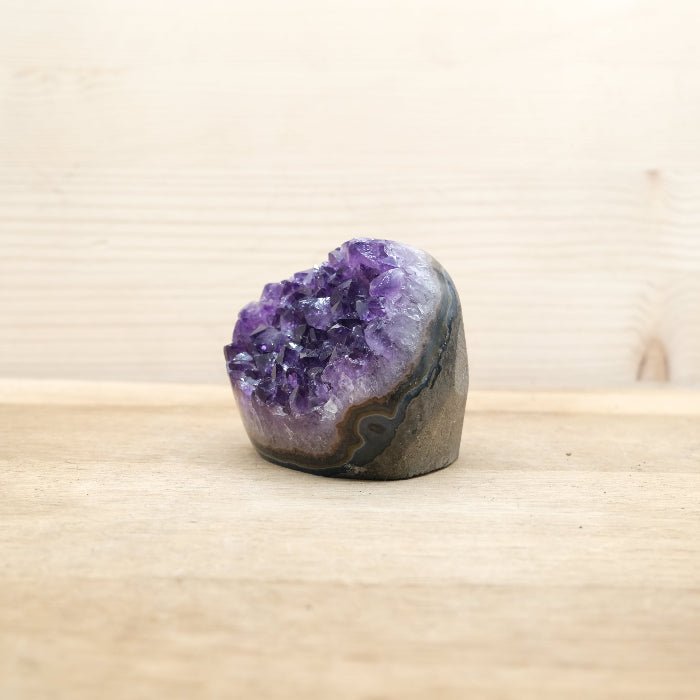 Géode d'Améthyste bords polis AAA - 308g n°439 - Nature Minérale