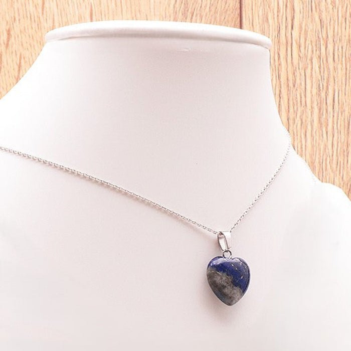 Pendentif Coeur 20 mm en Lapis Lazuli A (Afghanistan) - Nature Minérale