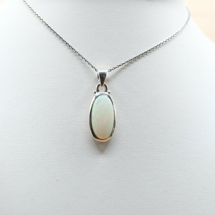 Pendentif Opale Welo AA en argent 925 (Ethiopie) - Nature Minérale