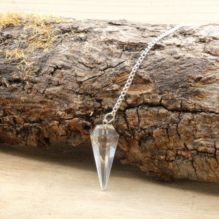 Pendule hexagonal Cristal de Roche A+(Brésil) - Nature Minérale