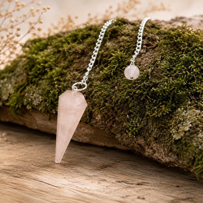 Pendule Quartz Rose (Brésil) - Nature Minérale