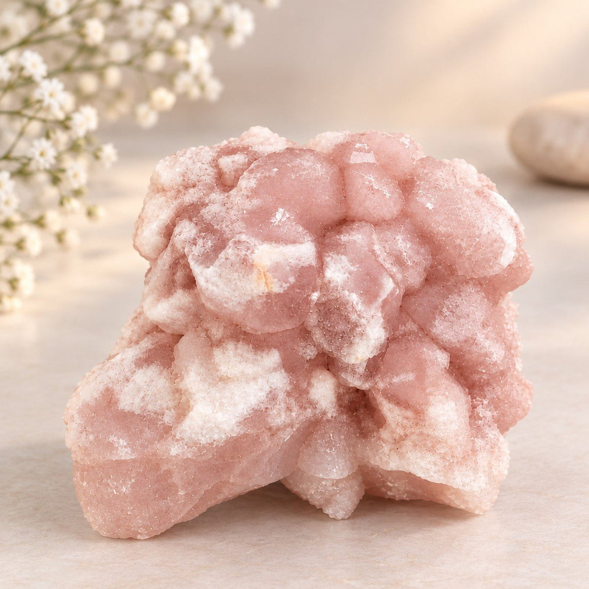 Pierre brute QUARTZ ROSE CRISTALLISÉ A (Maroc) - Nature Minérale
