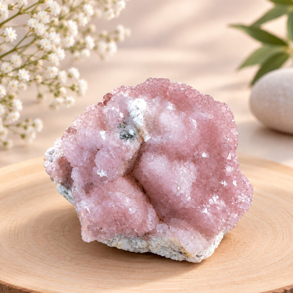 Pierre brute QUARTZ ROSE CRISTALLISÉ A (Maroc) - Nature Minérale