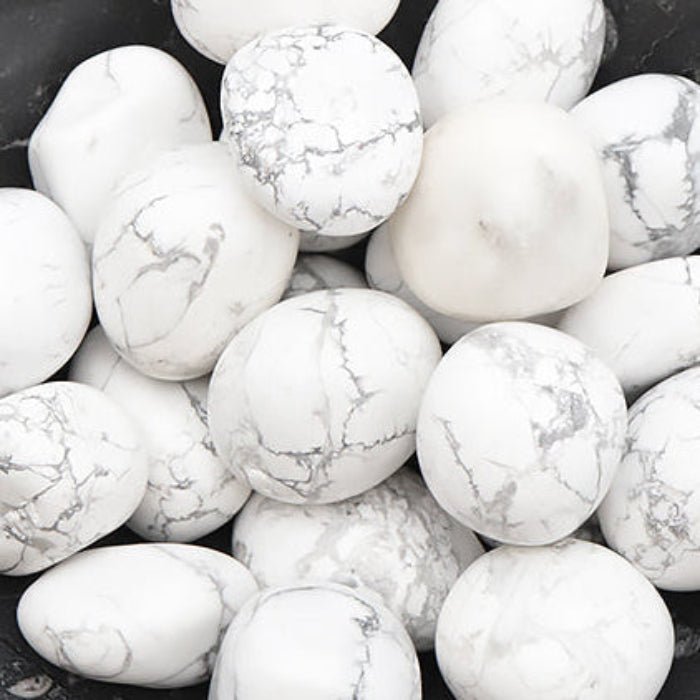Pierre Roulée Howlite Blanche 30/40 mm (Zimbabwe) - Nature Minérale