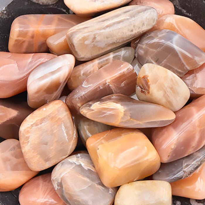 Pierre Roulée Pierre de Lune Multicolore A (Inde) - Nature Minérale