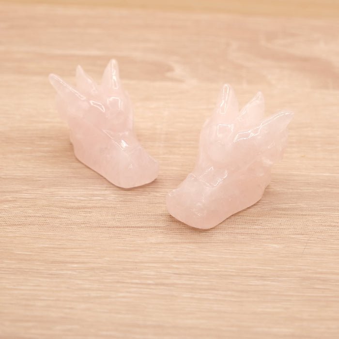 Tête de Dragon Quartz Rose A 30mm (Brésil) - Nature Minérale