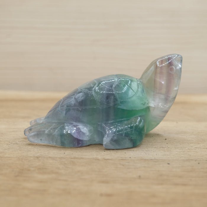 Tortue 80 mm Fluorine Multicolore AA (Chine) - Nature Minérale