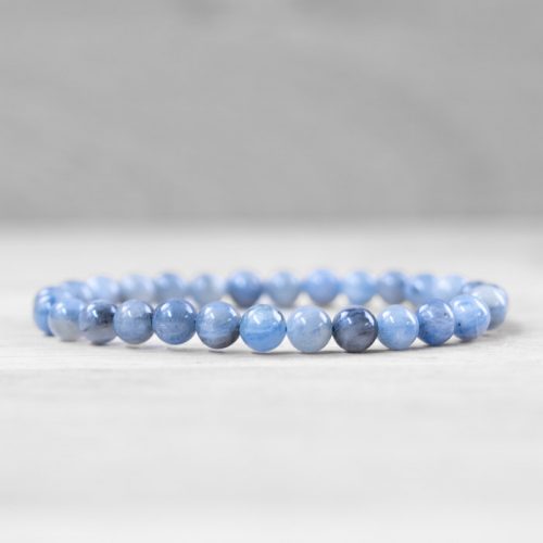 Bracelet Boule Cyanite Bleue Naturelle 06mm