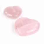 Galet cœur quartz rose et le capricorne