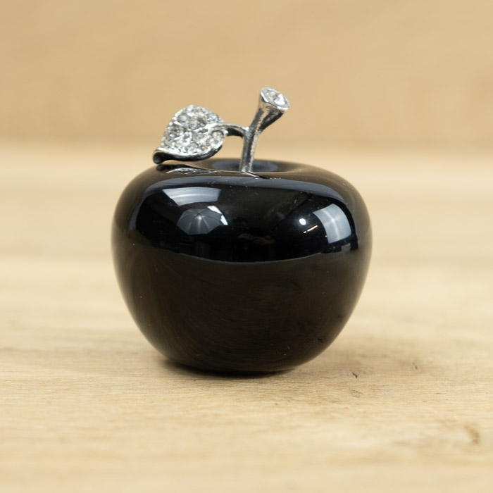Pomme Obsidienne Noire 45mm (Mexique) - Nature Minérale